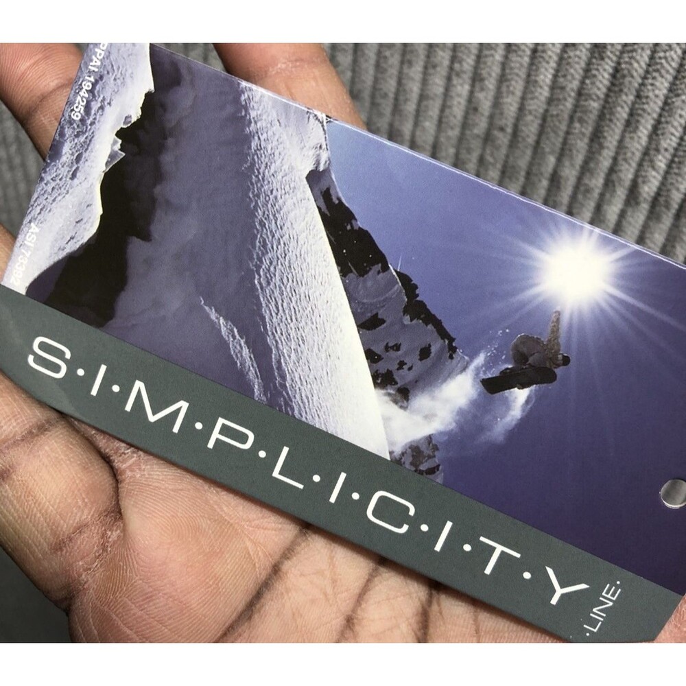 Simplicity Mens Ski Mask Black Snow Outerwear NWT